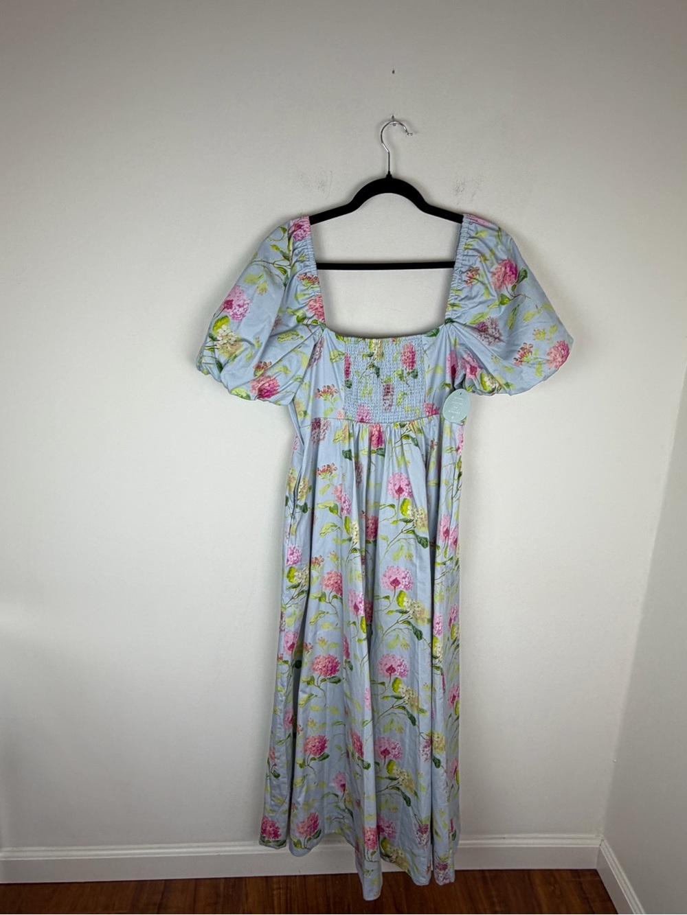 Hill House NWT Matilda Dress Hydrangea Chintz Blue Multi Size L - Picture 9 of 11